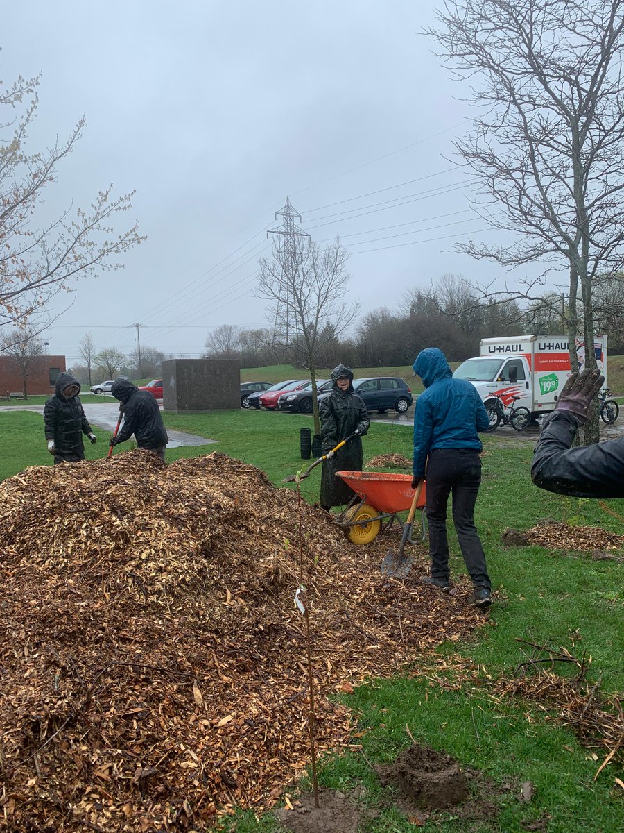 SustainableWat's tweet photo. Flashback to last weekend at our Earth Day Microforest Planting Day at Laurentian P.S. and Trillium P.S.!

Huge shoutout to everyone who came out and branded the rain so we could get those trees planted! https://t.co/bi5Mh8GAX0