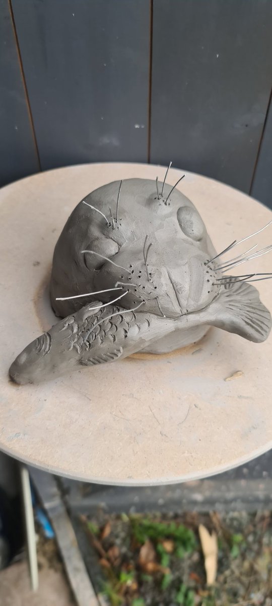 Cute little seal head I made yesterday #madeinwales #seals #sealhead #shopindie