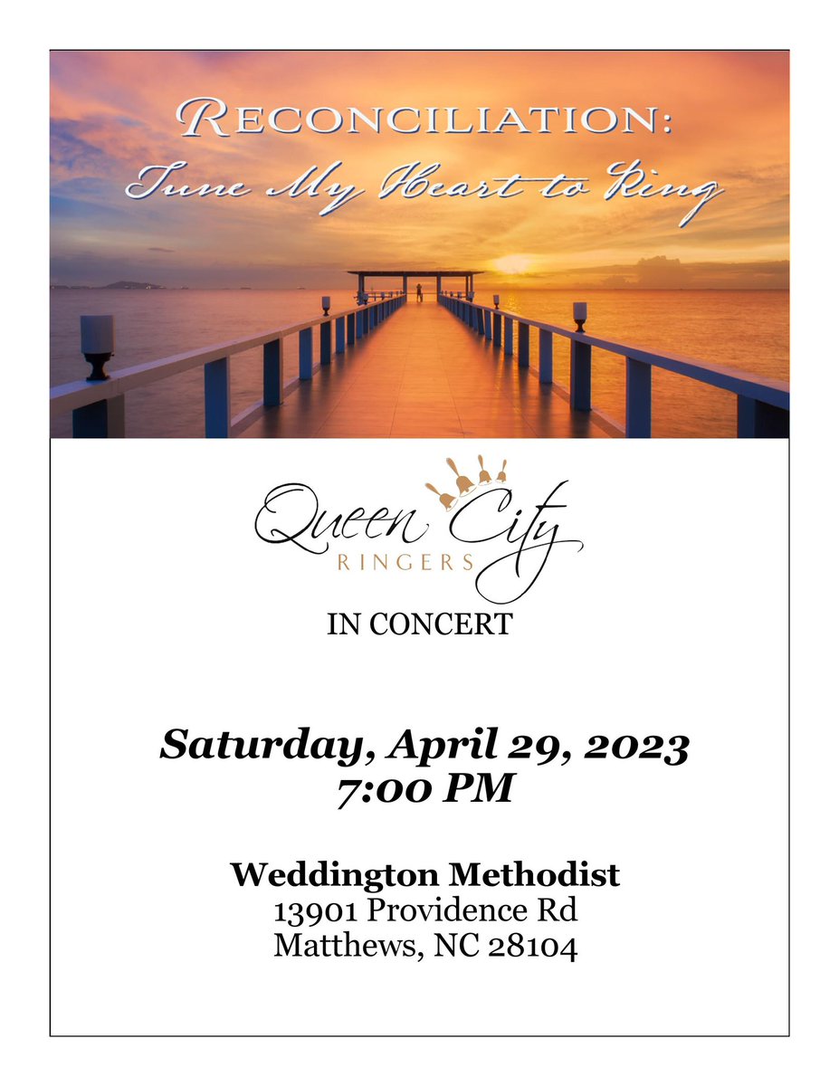 QueenCityRinger's tweet photo. Looking forward to tonight’s concert!!
#QueenCityRingers https://t.co/ipsMd4WiXc