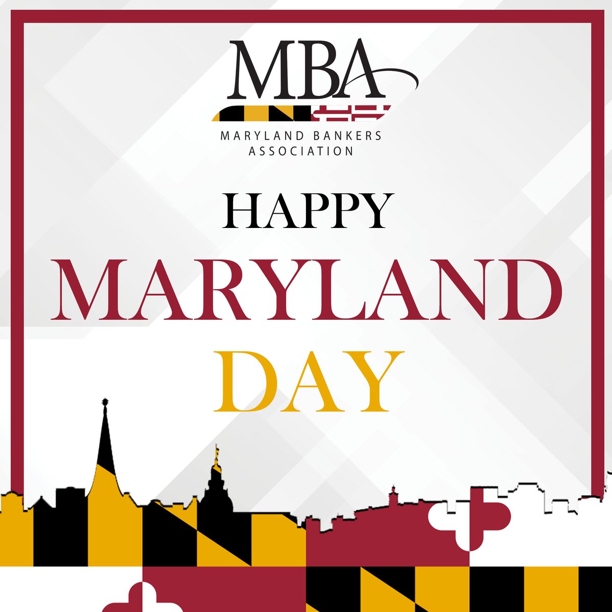 Every year, we are honored to work with the banks and bankers who serve their local communities across the great state of Maryland. Happy #marylandday!