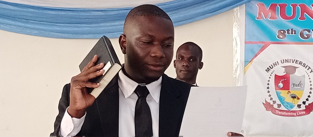 Muni_University's tweet photo. Inauguration of the 8th Guild Government and hand over ceremony at the University Conference Hall. @burugakk @Mosesosamai @MuniUniLibrary @atibunik https://t.co/0Vp5XlVQhd