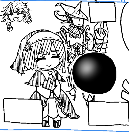作画コストのギャップがすごい まだ前日で合流しただけなのにつかれちった