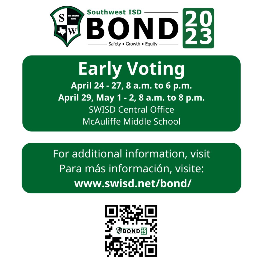 Southwest ISD on Twitter "A reminder that early voting sites are open