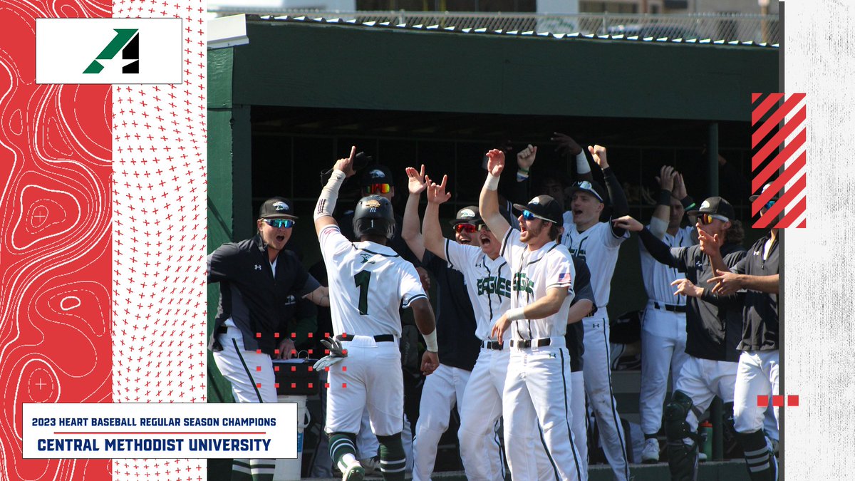 ⚾️, Congratulations to <a href="/cmueagles/">Central Methodist Athletics</a> on capturing the Heart of America Athletic Conference baseball regular season championship!

This is the fifth Heart regular season title for the program!