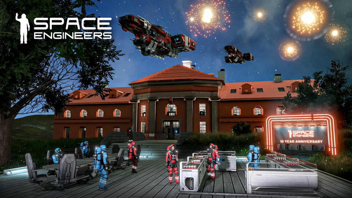 🎉Celebrating 10 years of Space Engineers!🎉

YOU are invited 🤩

➡️ Join us in Prague:  oranzerie.cz
➡️ September 4th - 10th
➡️ Main event Saturday the 9th

📝 More details to come

#SpaceEngineers #Innovation #Space #Science #Sandbox #Xbox #PlayStation #NeedtoCreate