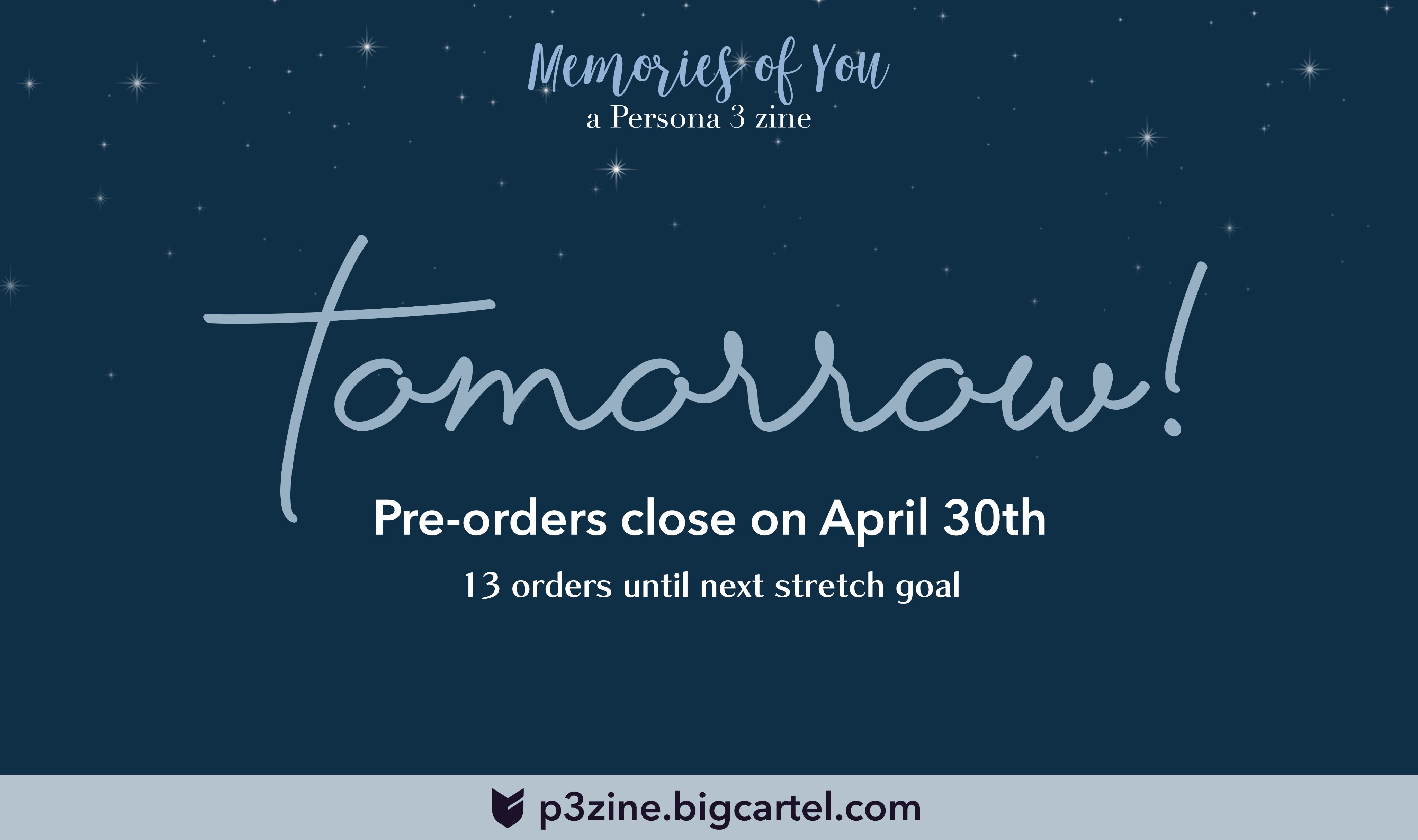 ORDERS CLOSE AT MIDNIGHT! This is your last chance for 2023 ⏳ Use