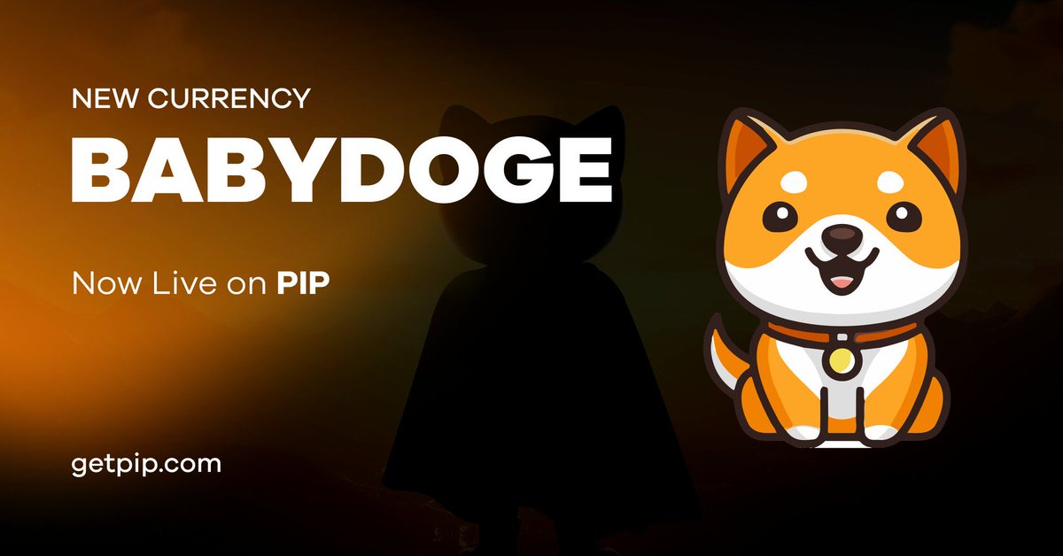 adrianoroberta1's tweet photo. Hello @babydoge  🙌 

#BabyDoge is now available on all PIP products 🐶

You can send and receive BabyDoge on Twitter, Discord, Twitch, Github, Reddit and anywhere with $PIP 

Download our social pay extension to get your tag
pip@babydoge

👉 https://t.co/KnHtMO0g8V
#memecoin https://t.co/Bc5R2pLDL6