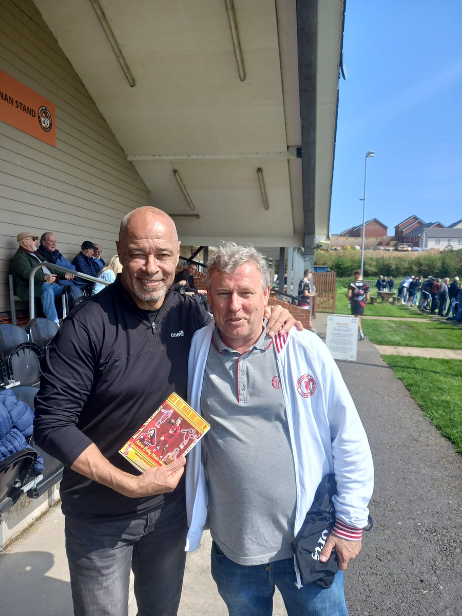swpleague's tweet photo. Special guest at Axminster Town v Bovey Tracey today, Paul McGrath over from the Emerald Isle to watch his son in action.
Retweet for grassroots @GaryLineker https://t.co/d24XvvIeMt