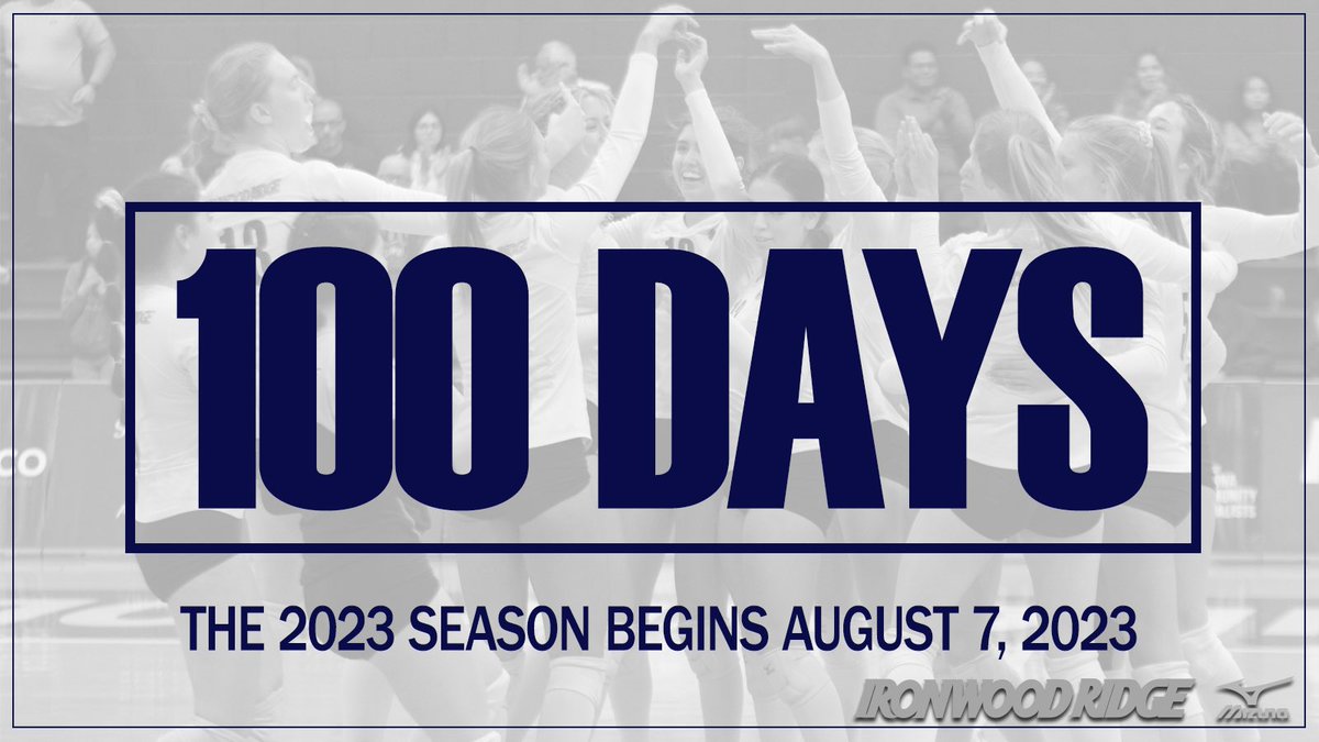 nighthawkvb's tweet image. The IRVB 2023 Season kicks off in exactly 100 DAYS!  The Nighthawks open official practices on August 7, 2023.  #IRVB #tradition #LifeInTheFastLane