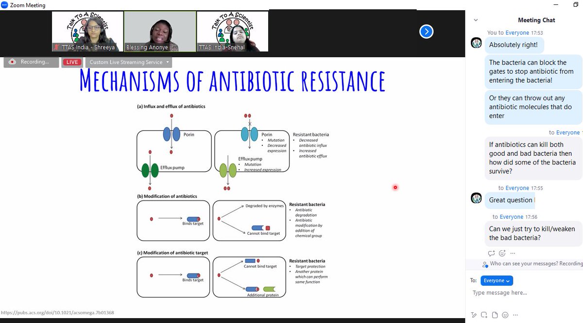 TTASIndia's tweet photo. We had a super fun session today with Dr. Blessing Anonye (@BlessAnonye) learning about different types of antimicrobial agents💊🦠 and how antimicrobial resistance develops. 
Take a look at some of the intriguing questions❓ that the young minds posed.

#scienceforkids #scicomm https://t.co/MuijdK5t1E
