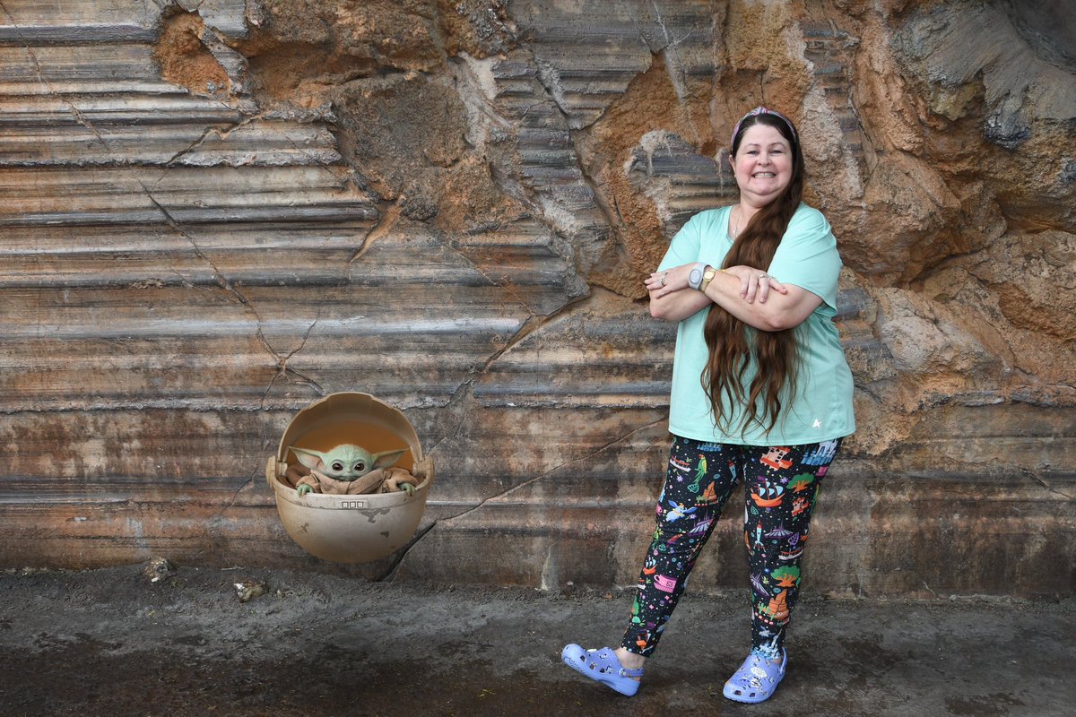 Carolkneece's tweet photo. Grogu is here! #starwars #hollywoodstudios Disney https://t.co/Rr6rMg1RZl