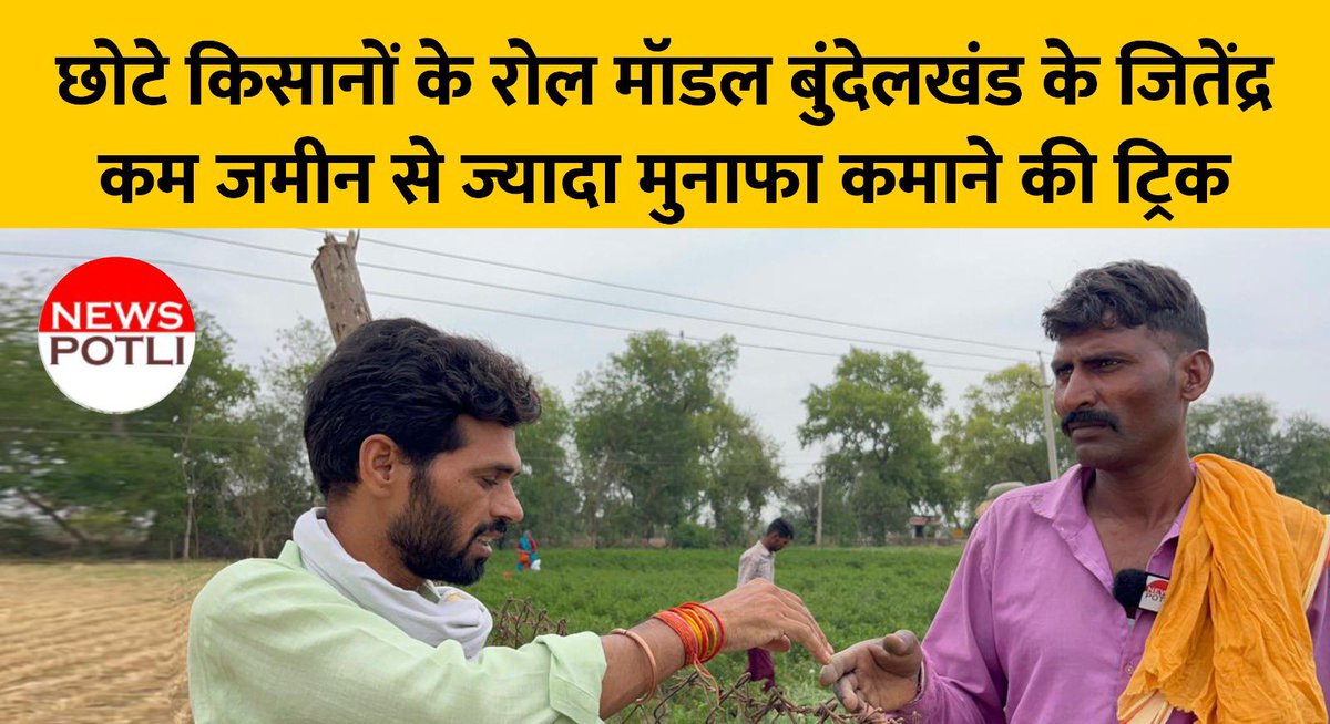 AShukkla's tweet photo. गेहूं कटाई के बाद ख़ाली पड़े सूखे खेतों के बीच आज झाँसी में एक खेत पर नज़र टिक गई, ये जितेंद्र कुशवाहा का खेत था. 2.5 एकड़ में मिर्च, बैंगन, तरोई, प्याज़ था, ये पलायन #farmsuicides
वाला इलाक़ा है, वहाँ जितेंद्र 2000 रु रोज़ घर लाते हैं, इन्हें सुनिए 

https://t.co/TgVsgp5fhg https://t.co/mOcpEltZRR