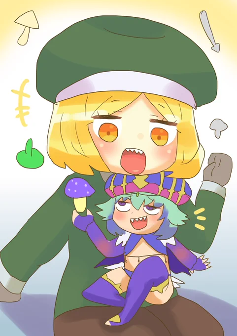 #1日1バニヤン #FGO  ロクスタと親睦を深めるバニヤンちゃん