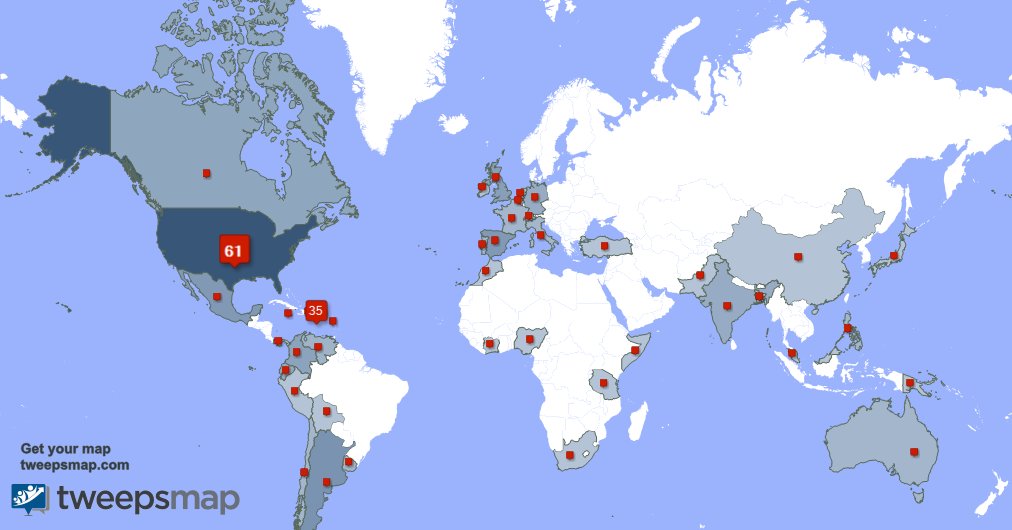 I have 3 new followers from USA last week. See tweepsmap.com/!ParrandaPR