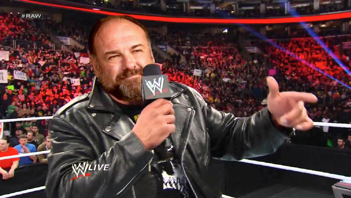 uncle_june's tweet photo. "You wanna talk this old-school bulls**t about the rules? Well, here's a rule you might remember: I'm the mother**king f**king one who calls the shots. You want a shot at the title? I'll see you next Sunday at Summer Salami..."

#SopranosWWE https://t.co/SZlAKs0h6v