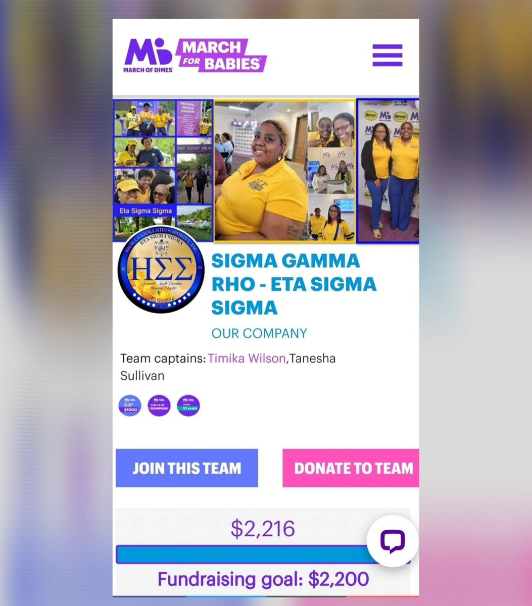 GvilleSCPoodles's tweet image. Sorors and Rhoers of #EtaSigmaSigma supported and participated in the #MarchForBabies Walk at Unity Park in Greenville, SC. Thank you to all family and friends who helped us surpass our #MarchOfDimes Fundraising Goal to support healthy outcomes for moms and babies. #Greater