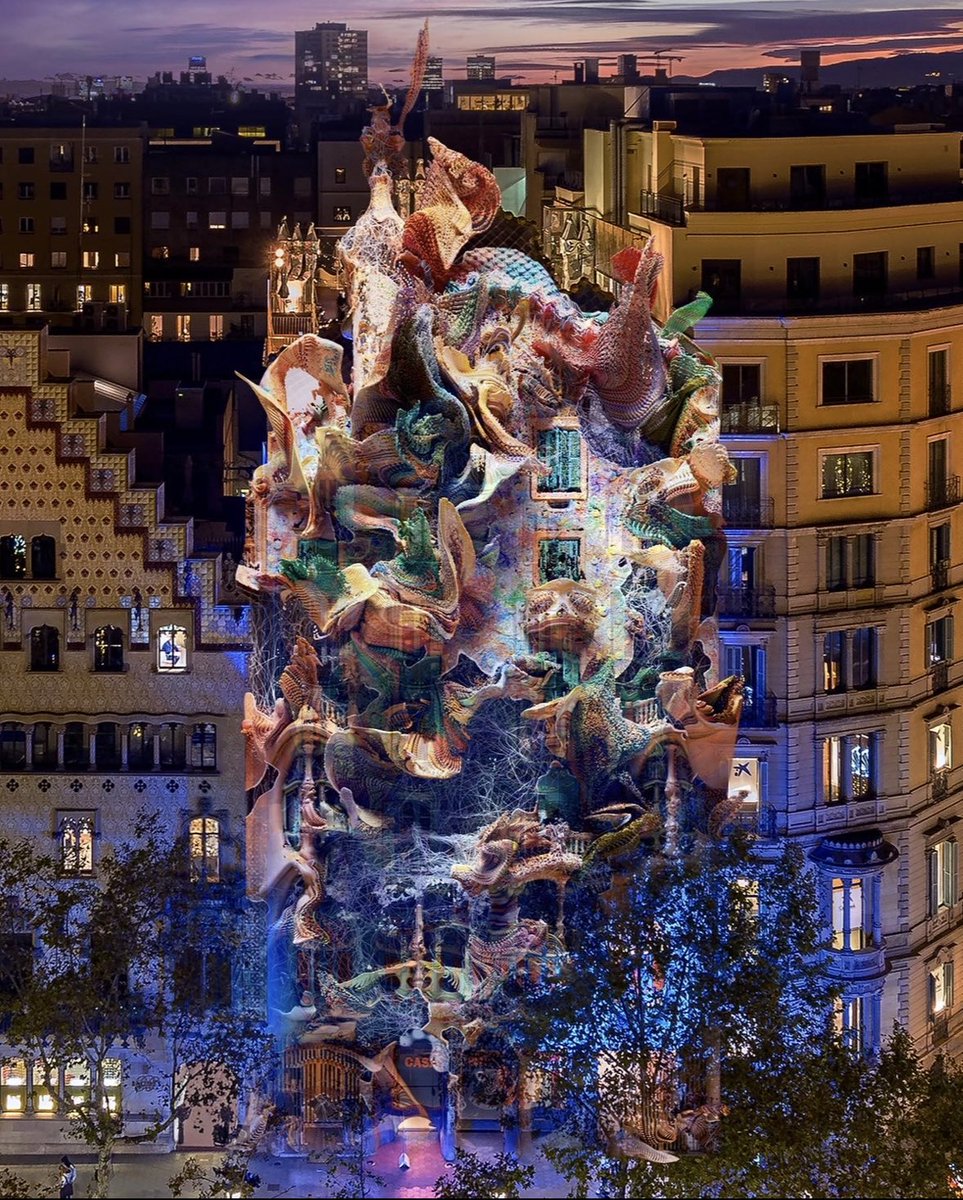 refikanadol's tweet photo. Dear friends, we are so excited to recreate our most ambitious public art and Audio/Visual Performance — Living Architecture : Casa Batlló in Barcelona on the 5th of May! Come, join us to celebrate the genius and beautiful mind of Antoni Gaudí! See you soon :) https://t.co/TjoeI97FiZ