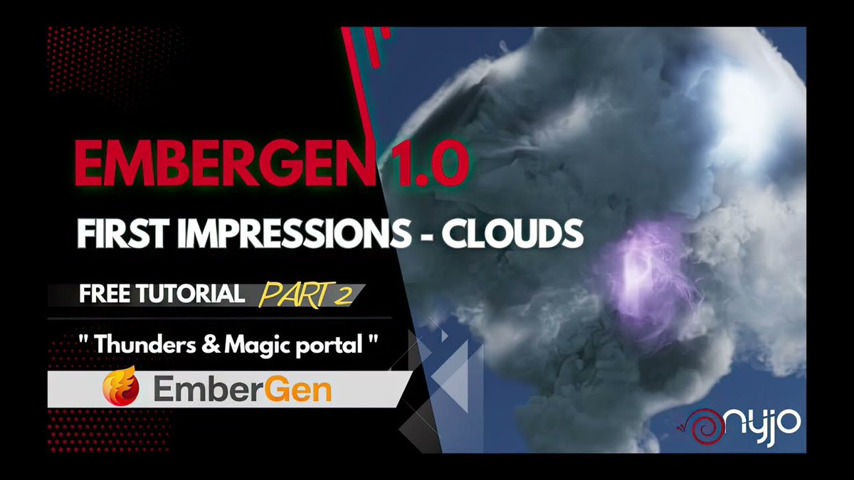 NyjoFx's tweet image. A new free tutorial about EmberGen 1.0 and this is 2nd part of Creating clouds in real-time series.
youtube.com/watch?v=lbfbEC…
#embergen #vfxtutorial #realtimevfx #vfxartist #visualeffects #3dartist #computergraphics #jangafx