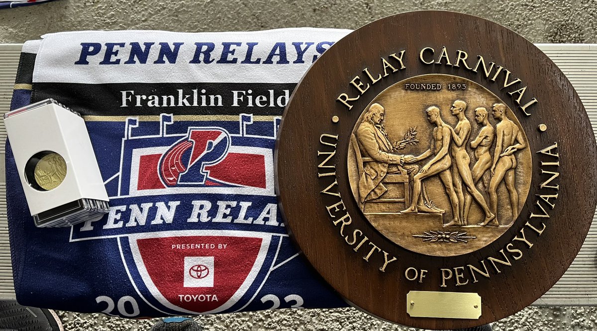 Yanchuck_FTPS's tweet photo. Final day of Penn Relays! Girls 4x400 rocked it in the elements and came home with WIN! So proud of these girls! Finally bringing back the Penn Relays WHEEL! @AD_FTPSchools @FHS_FTPSchools @FHS_Booster @WNews_FTPS https://t.co/mRGvELbyNe