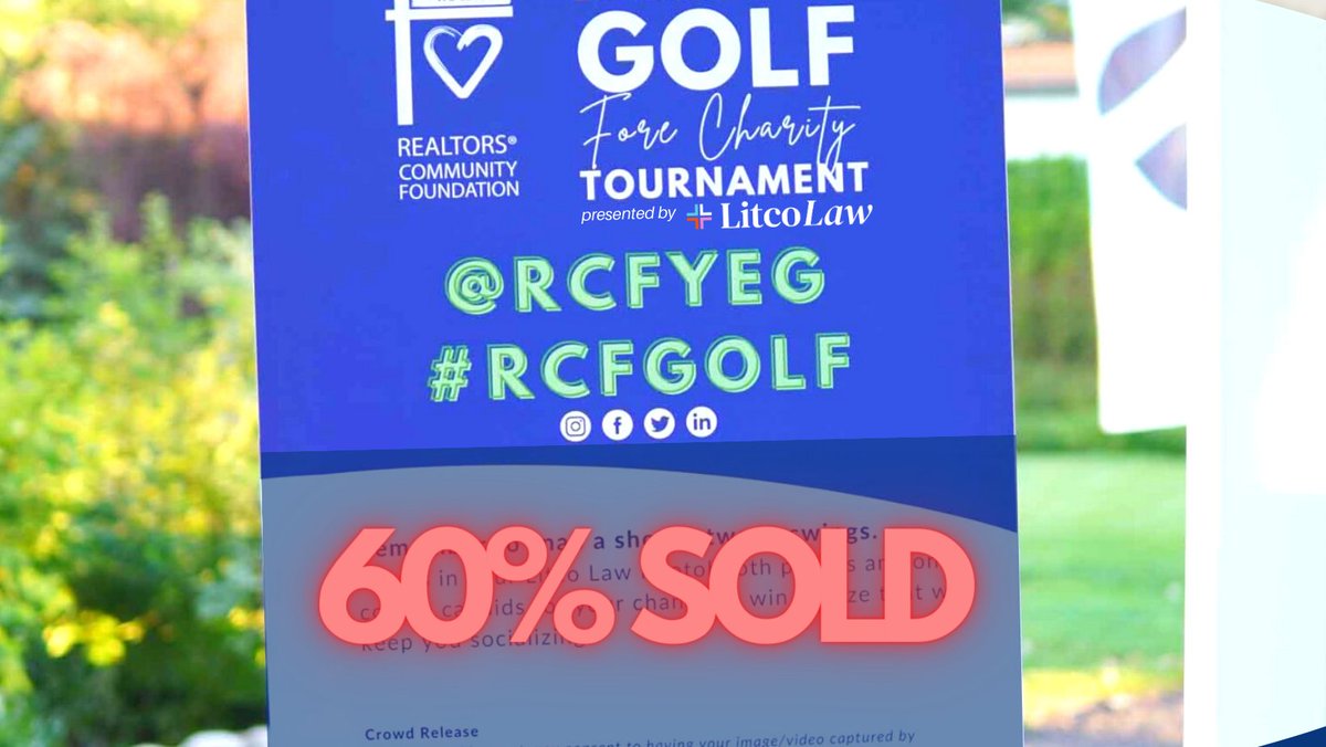 The 3rd annual Golf FORE Charity Tournament presented by <a href="/LitcoLaw/">Litco Law</a> is selling quick!  Be sure to register before it's too late!

revenue-can.keela.co/Golf23