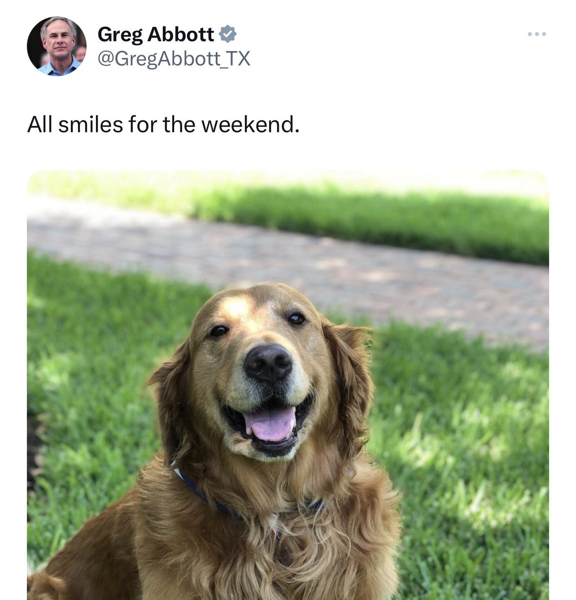 16 hours since a gunman mowed down a family of five with an AR-15 and this is the last communication from Texas’s Governor. Absolutely shameful.