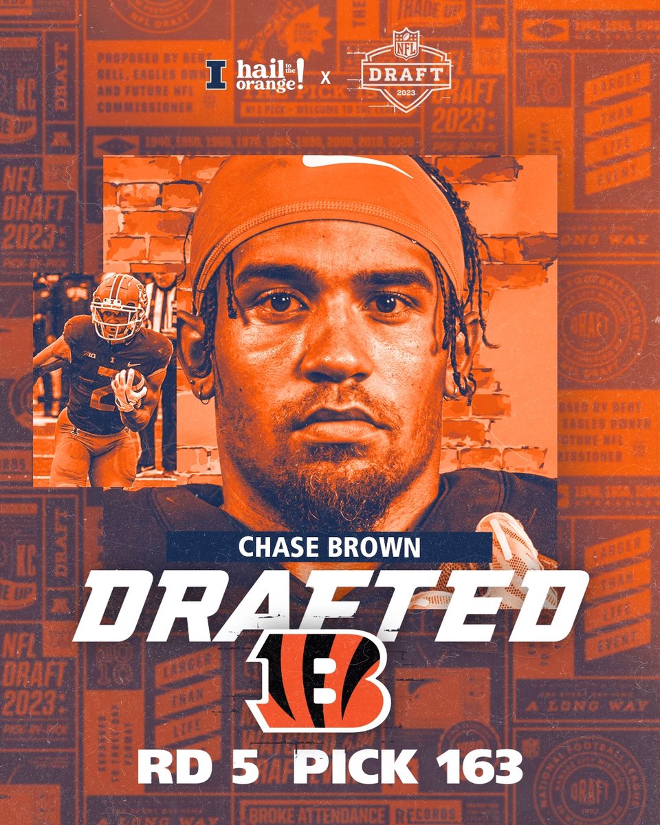 🗣️ @chasebrown____ is heading to the @Bengals #Illini // #HTTO // #famILLy // #NFLDraft