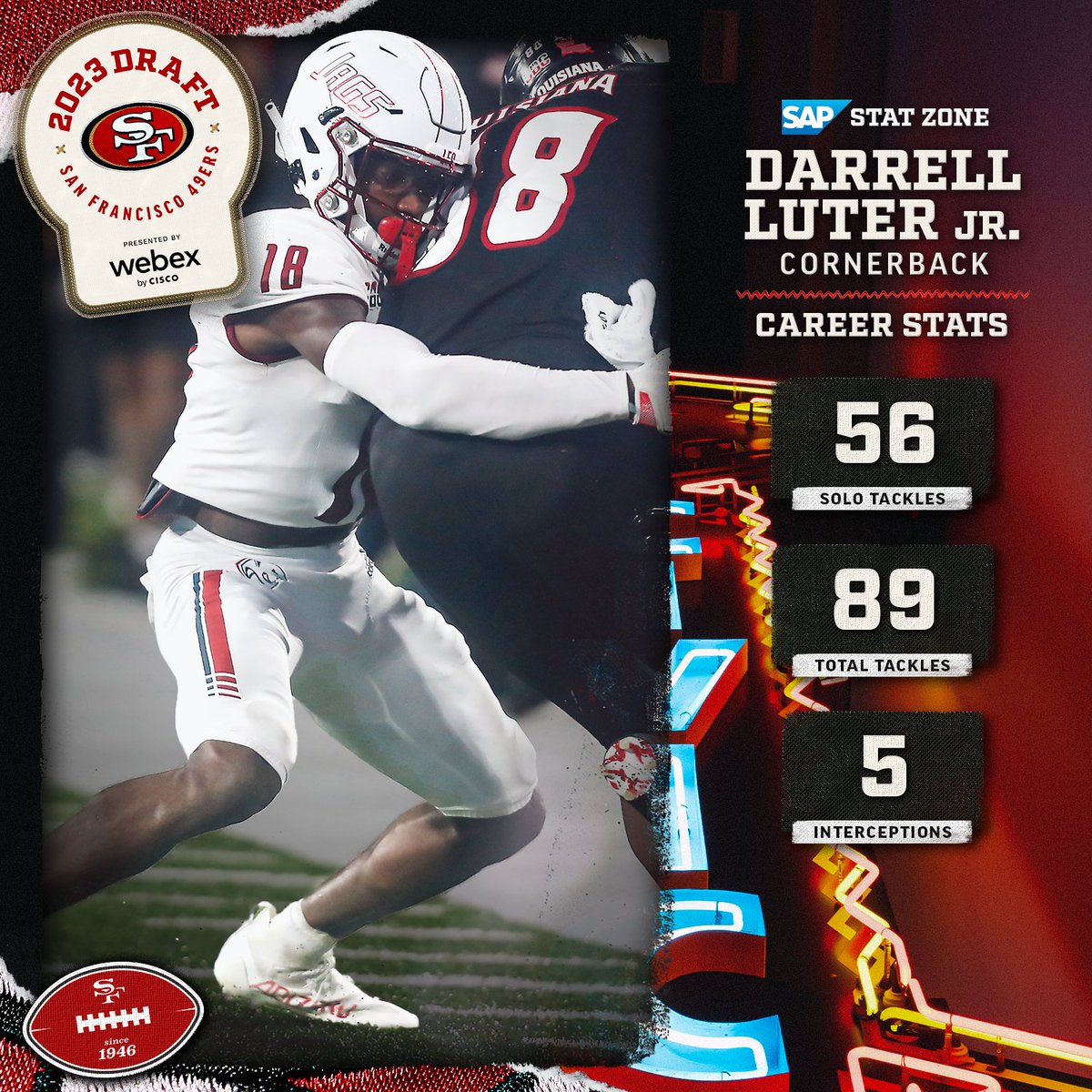 49ers's tweet photo. Got a good one in our corner! #49ersDraft https://t.co/vLAch2SEip