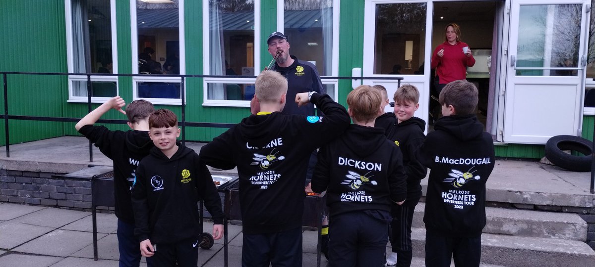 Excellent Braii/BBQ at Lagganlia with our <a href="/MelroseRugby/">Melrose Rugby</a> P7 weekend tour squad to <a href="/HighlandRFC/">Highland Rugby Club 🦅</a>. Huge thanks to <a href="/qmscotland/">QMS</a> sponsoring tasty sausages/burgers/kebabs from Gilmours butchers in Kingussie. <a href="/ruralsarah/">Sarah Millar (Allison)</a> <a href="/ScotRuralLeader/">Kate Rowell</a> <a href="/scottishrugby/">Scottish Rugby</a> <a href="/happyeggshaped/">Happiness is Egg Shaped</a>