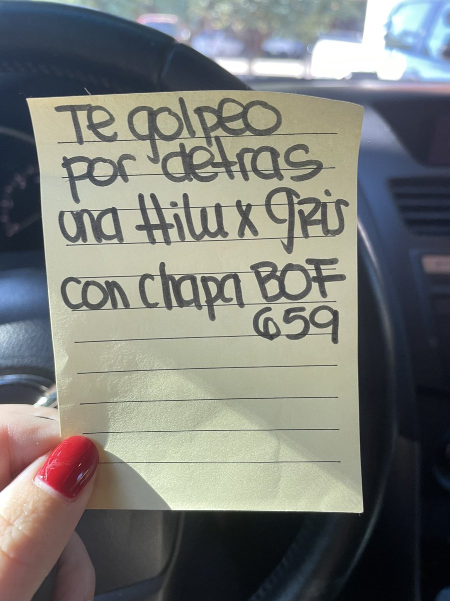kathiabucci's tweet image. Gracias por avisar !
Porfa rt
Hasta que llegue al caradura que ni dejo sus datos
Estacionamiento del Hospital Bautista