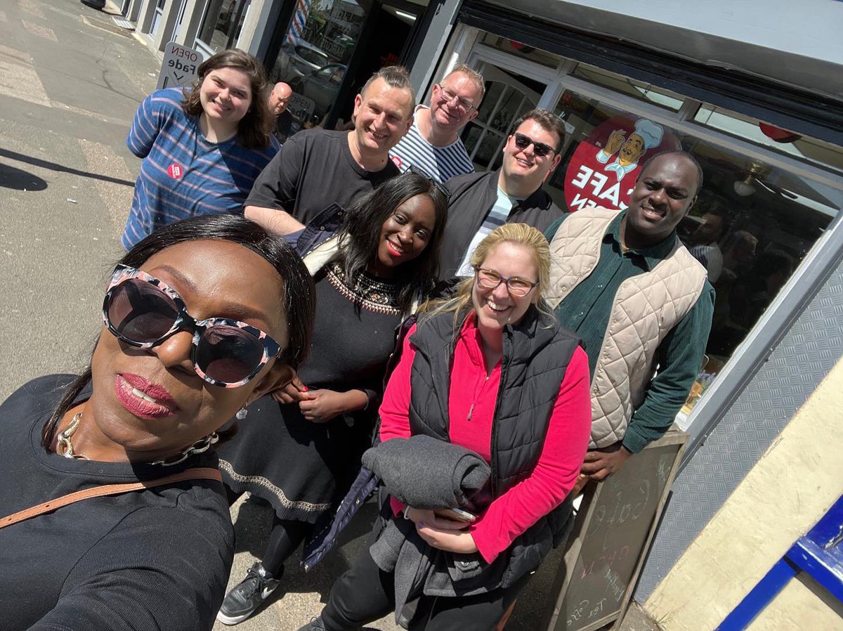 E_TLabour's tweet photo. There are no local elections in London this year but there are in Dartford 

That’s why our very own @E_TLabour members have been out to support the labour candidates there in their fight to turn dartford council red 🌹💪 https://t.co/b6yEkVv0rZ