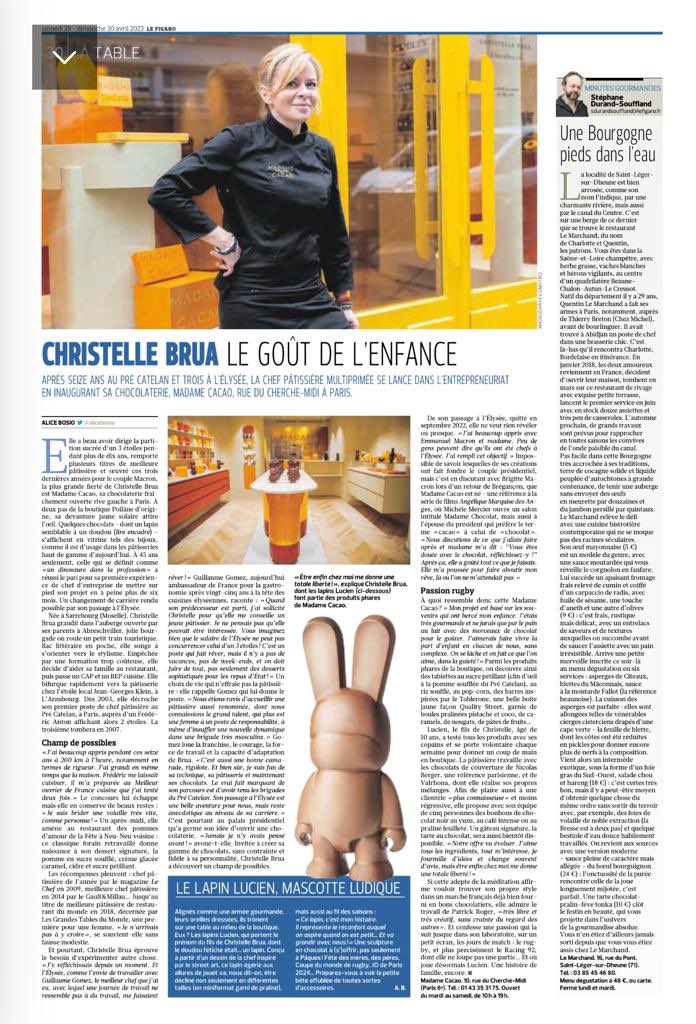 ChristelleBrua's tweet photo. MADAME CACAO dans @Le_Figaro  ! Merci @ggomez_chef pour tes mots ❤️🙏🏽#meilleurchefaumonde https://t.co/nXe0xYc1yK