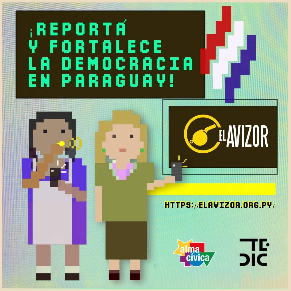 FerchoMaidana's tweet photo. REPORTÁ IRREGULARIDADES ELECTORALES

1️⃣ EscribÍ al WhatsApp (+595 991 303 781) de El Avizor

2️⃣ O publicá en redes usando el hashtag #CiudadaníaReporta

3️⃣ Adjunta fotos, videos o audios si es posible

4️⃣ Mencioná en que localidad fue registrada la irregularidad electoral https://t.co/sUpZISkmDa