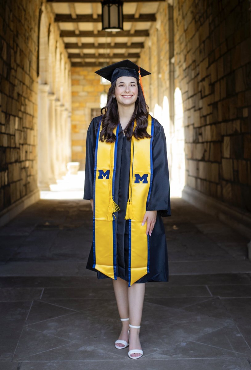 kwthibeault's tweet photo. Congratulations Meredith!!   We are so proud of you!  Here’s to the latest nuclear engineer!!  Love mom, dad, Lilly and Andrew. #umichengin23 https://t.co/sSuGBIHrLp