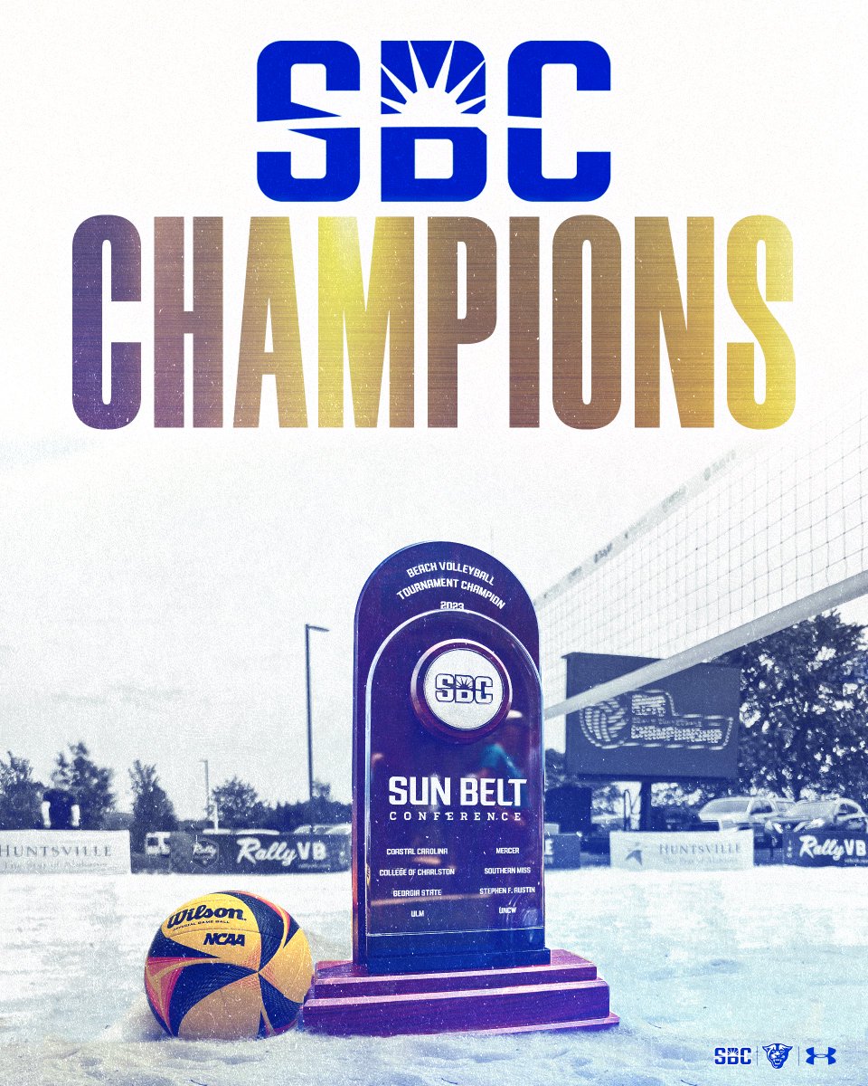 GSU_BeachVB's tweet photo. 𝗦𝘁𝗼𝗿𝘆 𝘄𝗿𝗶𝘁𝘁𝗲𝗻 🔥

The Sandy Panthers secure the 2023 Sun Belt Conference Championship Title

#OurCity | #GettingGritty https://t.co/jzPNI8phAF