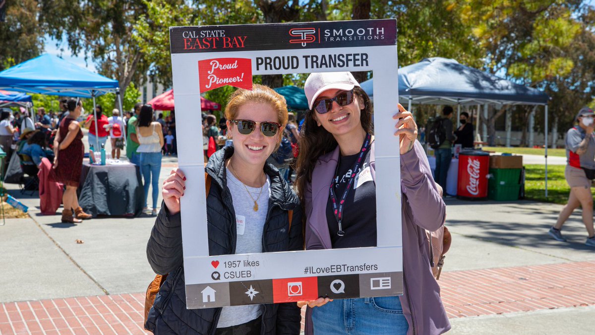 Cal State East Bay loves our transfer students!

Remember to accept your offer of admission by May 1. Share your photos using the hashtag #EastBayBound 

#ILoveEBTransfers #csueb #highereducation #welcome #transferstudents #decisionday