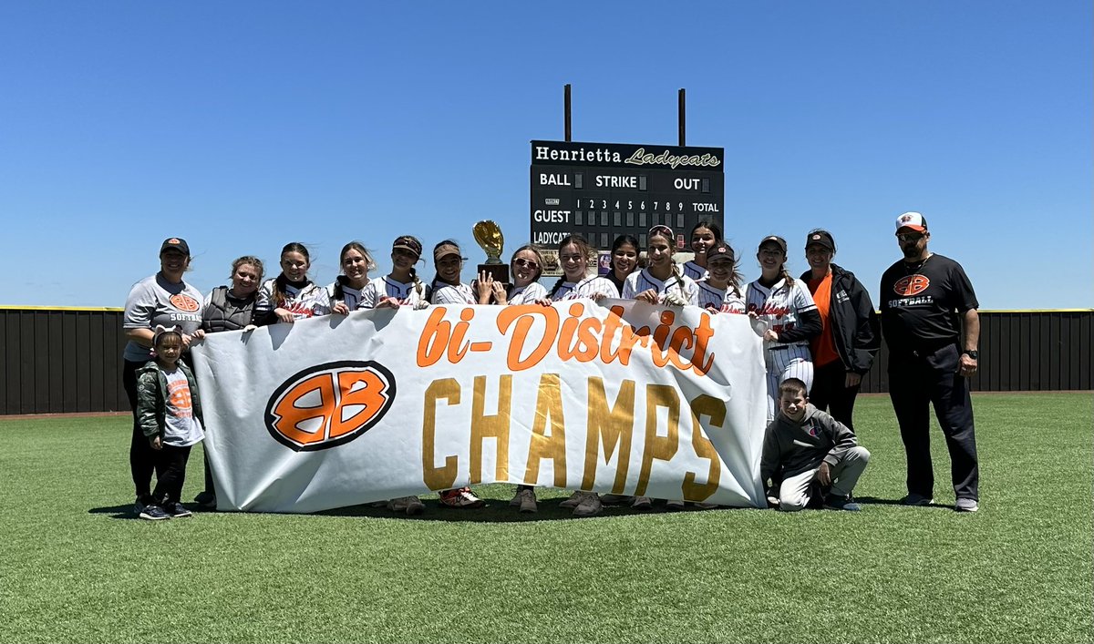 Burkburnett Lady Bulldogs are Bi-District champs! ⭐️
Game one: 13-3
Game two: 11-0. 

ON TO THE NEXT ONE 💪🏽
<a href="/Naomi_TRN/">Naomi Skinner TRN</a>  <a href="/burkburnetths/">Burkburnett HS</a> @BurkAthletics <a href="/CoachBrull/">Coach Brull, CSCS, USAW1</a> <a href="/BradOwenBISD/">Brad Owen Ed. D.</a> <a href="/burkburnettisd/">Burkburnett ISD</a>