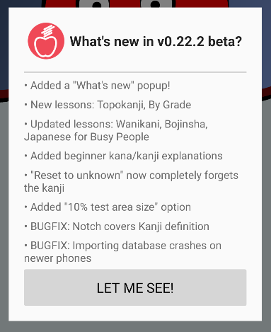 RingotanApp's tweet photo. Ringotan 0.22 is out! Now with a "What's new" popup, so you don't need to read these tweets to find out what's changed. https://t.co/9qCxDRVpHv