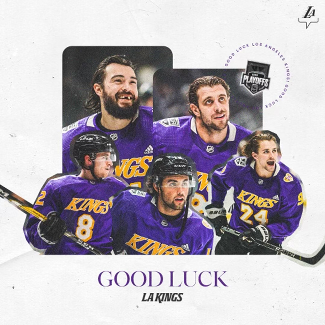 Your turn to defend our arena, @LAKings! Best of luck tonight 👑