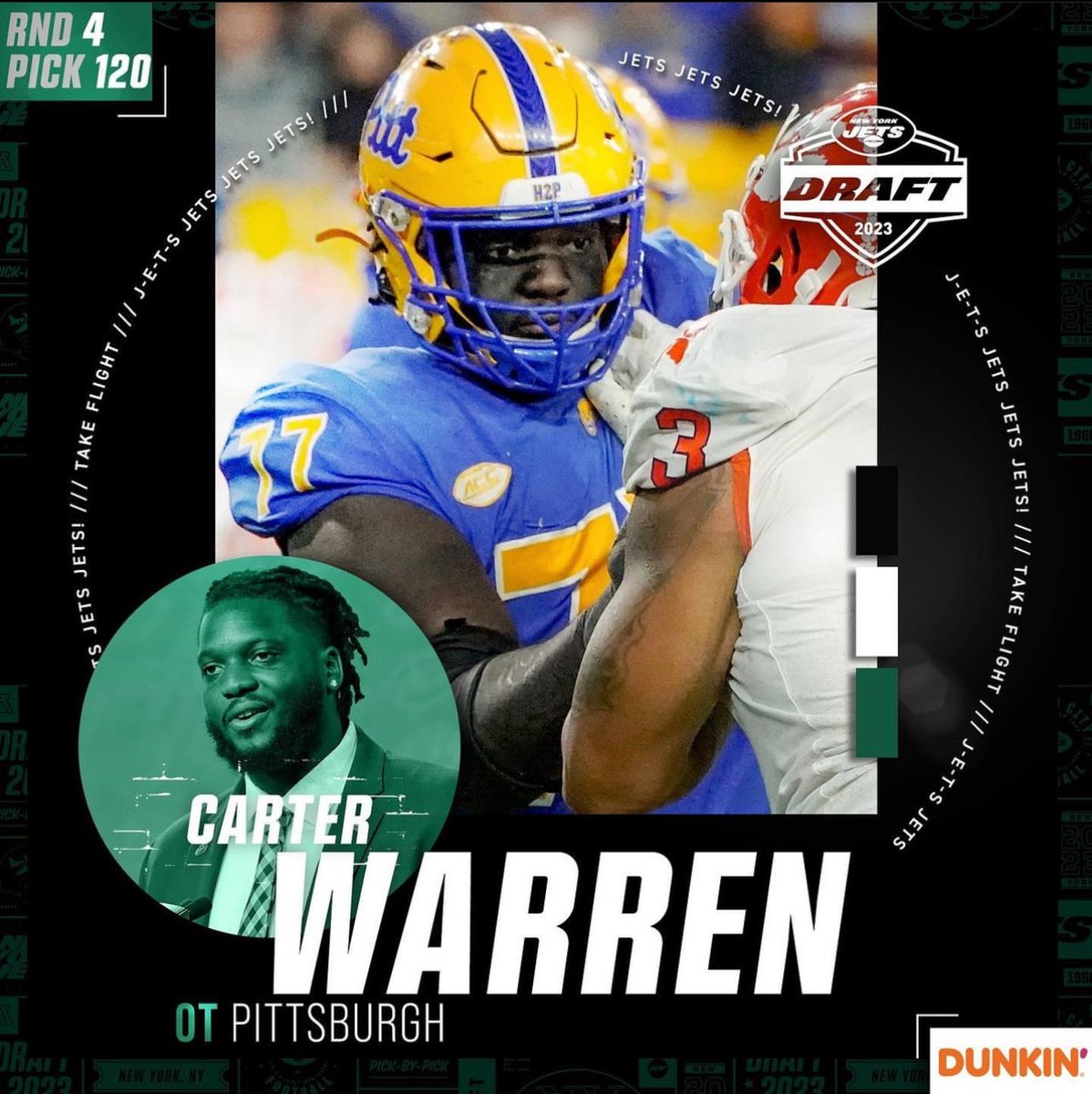 Congratulations to Paterson native <a href="/CarterWarren79/">CARTER⚡️</a> on being selected in the 4th Round of the NFL Draft by the <a href="/nyjets/">New York Jets</a> ! #PatersonPride #PatRec #PCTI #Pitt
