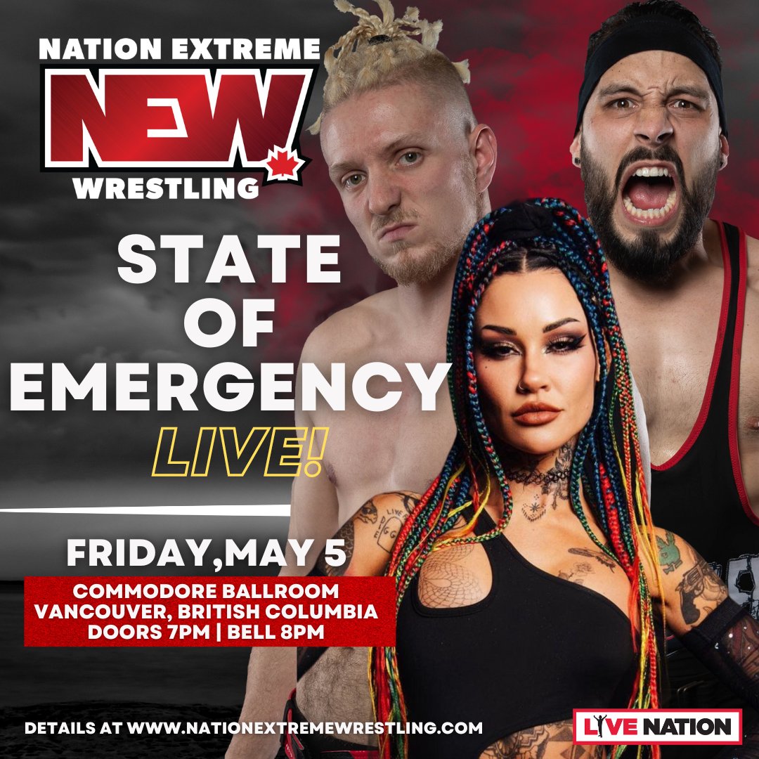 NEWWrestlingInc's tweet photo. Six Days.
#NationExtremeWrestling #SoldOut #CommodoreBallroom #LiveMariachiBand #Cerveza #StateofEmergency #SebastianWolfe #MilesDeville #TaraZep #LosSuavecitos https://t.co/VQJkYT6ini