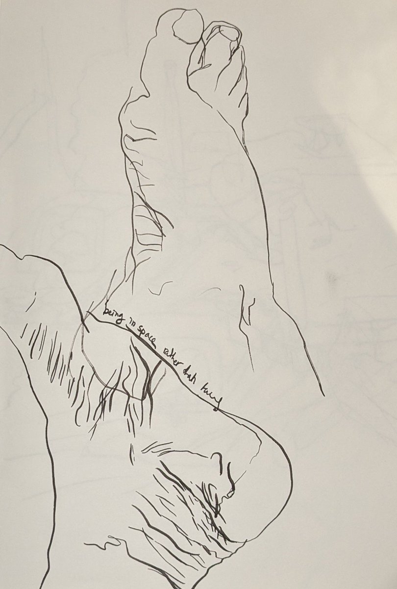 evidence_pilot's tweet photo. At a Yoga workshop, the instructor talked about toes and their importance and I got obsessed with feets...#toe #feet #yoga #worksop #visualart #illustration #drawing #doodling #painting https://t.co/GK1U5wj3ig