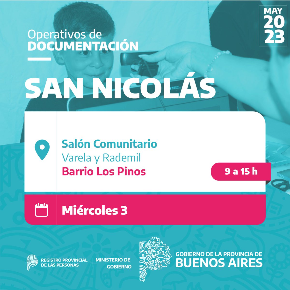 registropba's tweet photo. 📢 Atención #SanNicolás
Llegamos con nuestros OPERATIVOS DE DOCUMENTACIÓN 🚐
📅 Martes 2 #BarrioMitre
📅 Miércoles 3 #BarrioLosPinos
#ElRegistroRecorre https://t.co/NmIRWS3Y5A
