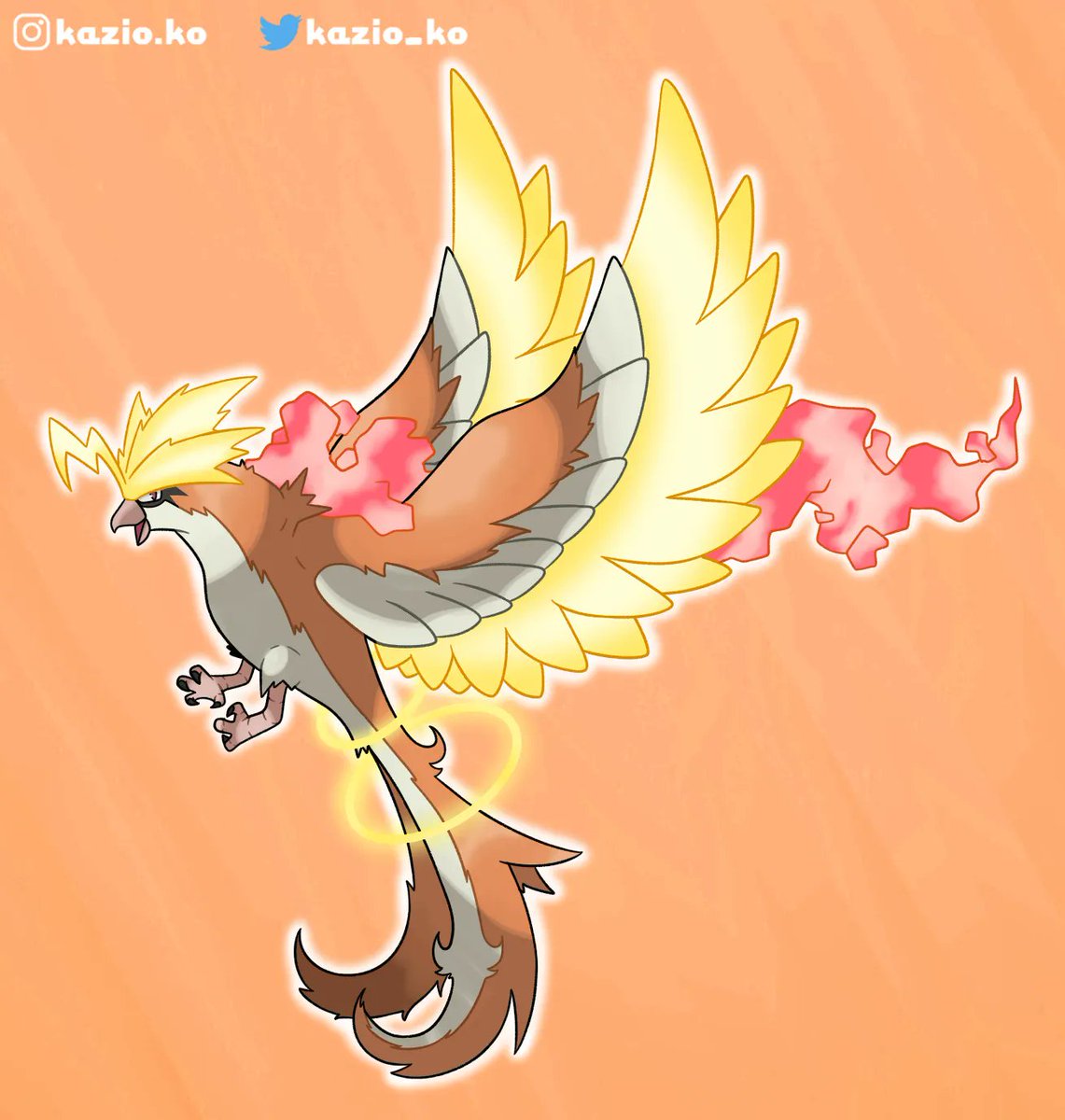 kazio_ko's tweet photo. Ma version du roucarnage légendaire pour le concours #ToDfakemon 

J'espere que le design plaira ✨ https://t.co/kibJYcpOIg