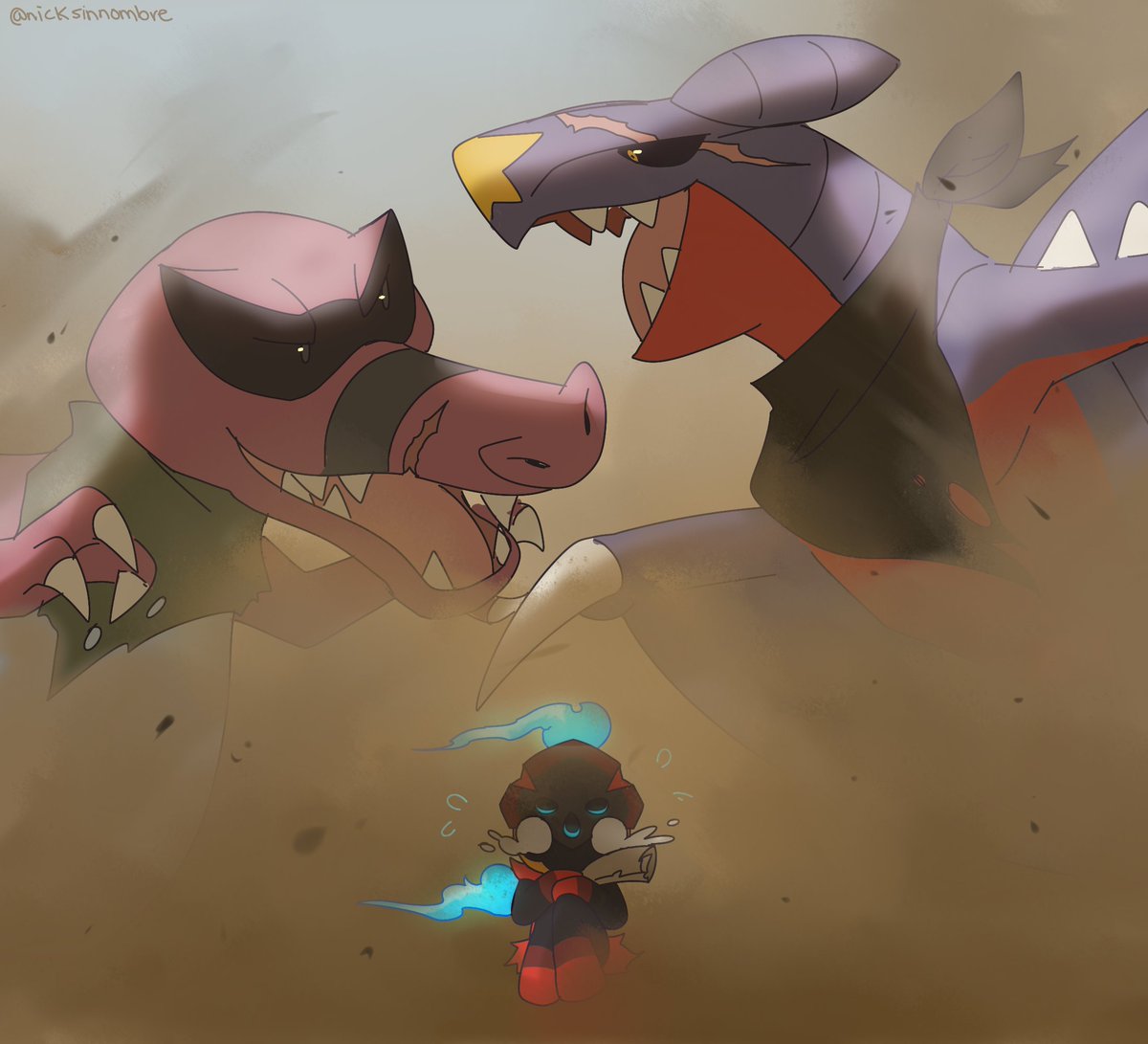 inkooin's tweet image. van a jugar fútbol con ella
#garchomp #krookodile #charcadet #pokemon