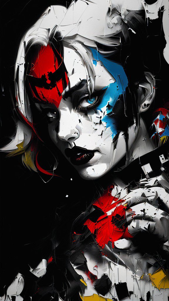 Harley Quinn
#harleyquinn #ai #generatedart #newmediaart #modernart #deforum
#stablediffusion #aiart #artsaves #cieloarts