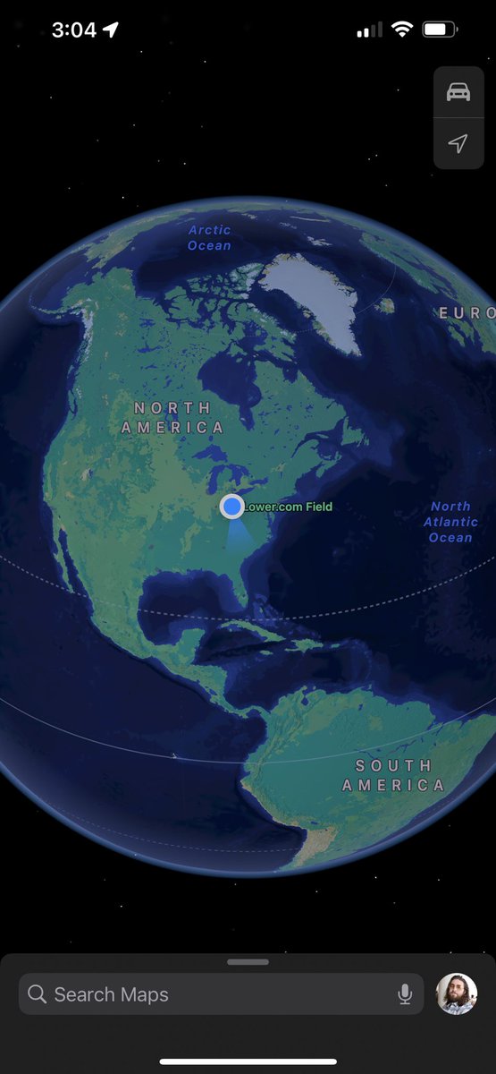 Meezy_Andretti's tweet image. Even my Apple Maps knows it’s game day 😂 #crew96 #lowerdotcom