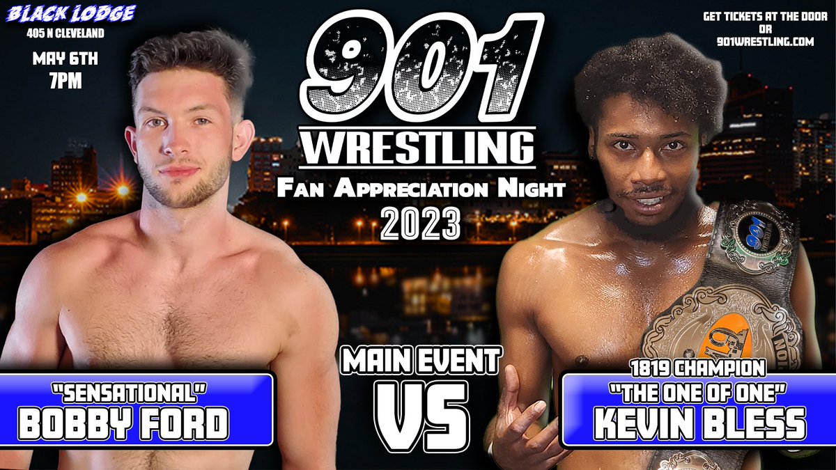 1️⃣ week away from 901 Wrestling #FAN2023 at @blacklodgenow

💰 Save 50% on advance tickets! 

🔖 Use our promo code: FAN50 

📲 Go to 901wrestling.com and get your tickets to today!