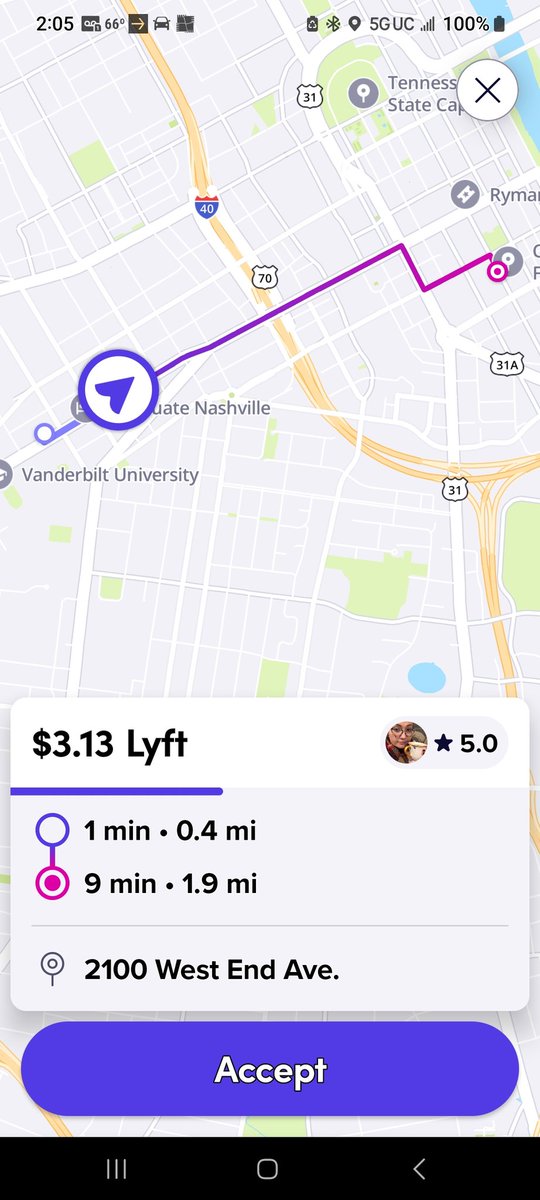 stagner1982's tweet photo. @lyft https://t.co/vjEy5THc7P