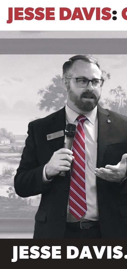 JLDDenton's tweet photo. 😂 Y’all this guy is cracking me up. Friends on the left, watch your mailboxes for this hilarious mailer painting me as a far-right extremist. I guess when the dark money PACs can’t get the job done, my opponent will make fun of my red tie. I‘ve got blue and purple ones, too. 🤣 https://t.co/3sGe1GDsCA