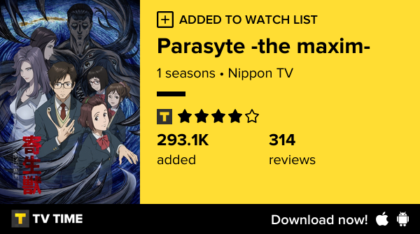 igiu94's tweet photo. I've just started following Parasyte -the maxim- https://t.co/sVAa4NoXhO #tvtime https://t.co/hst5AM3kfR